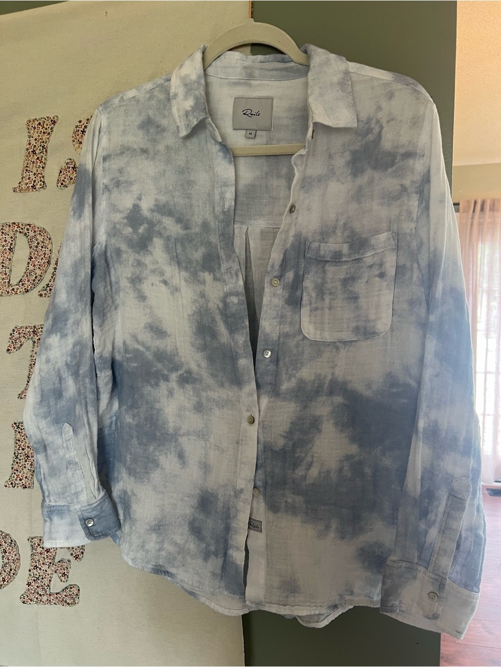 RAILS 100% cotton tie-dye button down